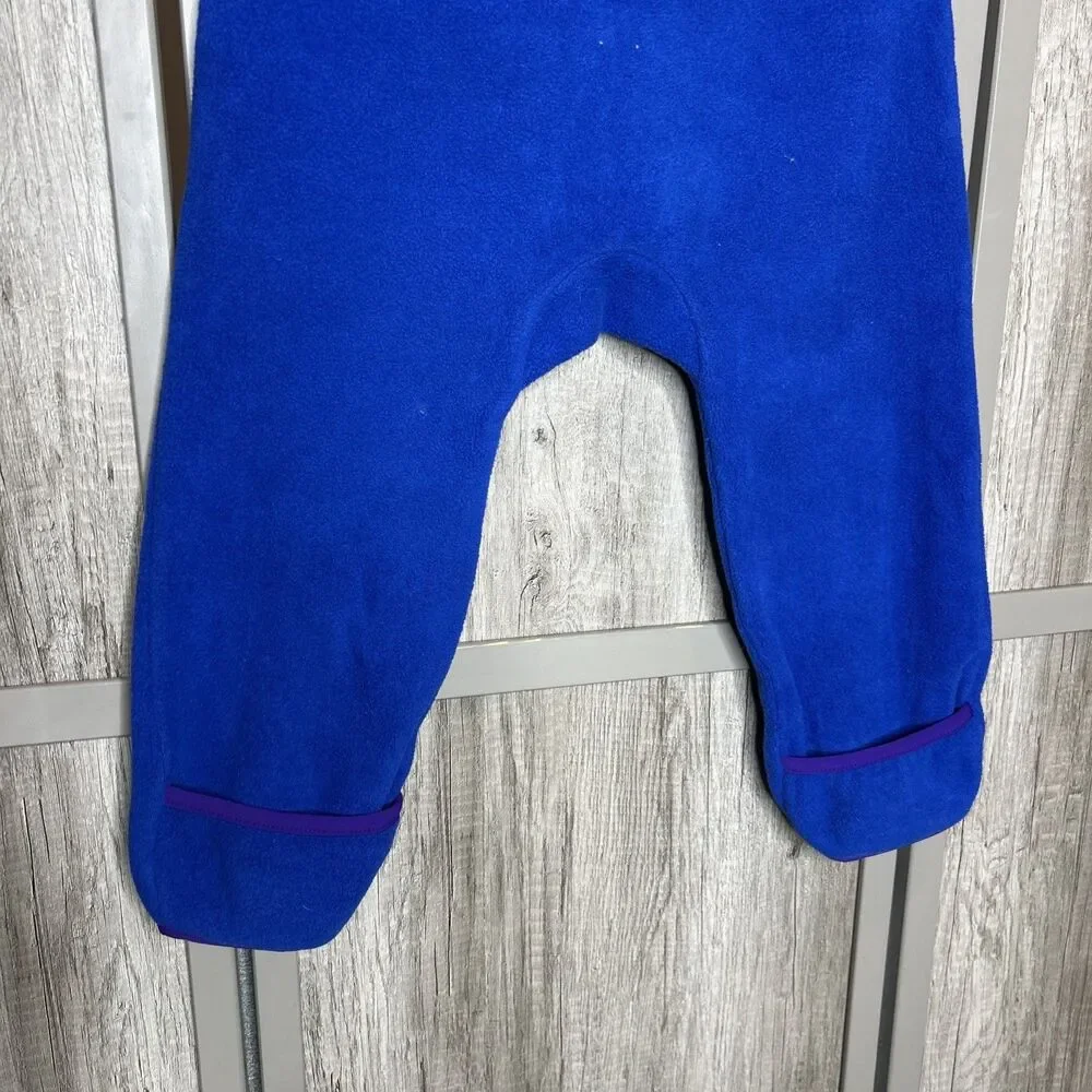 Cozey 7 TrailHopper Overalls Fleece Zipper Wearable Blanket Size 18 - 2T Blue
